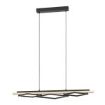 Eglo Luce Pendente Boyal Legna Nero, Marrone 42W 3500lm - 830 Luce Calda -  | Dimmerabile