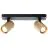 Brilliant Marty Luce da soffitto Aluminium Sabbioso Nero Oro 10W 700lm - 830 Luce Calda -  | Incl. 2x GU10