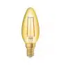 Osram Vintage 1906 LED E14 Attorcigliata Candela Filamento Oro 2.5W 220lm - 824 Bianco Molto Caldo | Sostitutiva 25W