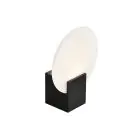 Nordlux Hester Luce Da Parete Vetro Nero - 9.5W 900lm - 930 Luce Calda -  | IP44 - Miglior Resa Cromatica - A 3 Livelli Dimmerabile