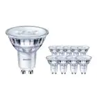 Confezione Multipack 10x Philips Corepro LED Faretti GU10 PAR16 3.5W 255lm 36D - 827 Bianco Molto Caldo | Sostitutiva 35W