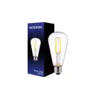 Noxion Lucent LED E27 Edison Filamento Chiara 4W 470lm - 827 Bianco Molto Caldo | Sostitutiva 40W