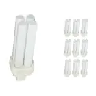 Confezione Multipack 10x Philips MASTER PL-C 10W - 840 Bianco Freddo | 4 Pin