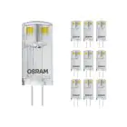 Confezione Multipack 10x Osram Parathom LED Pin G4 0.9W 100lm - 827 Bianco Molto Caldo | Sostitutiva 10W
